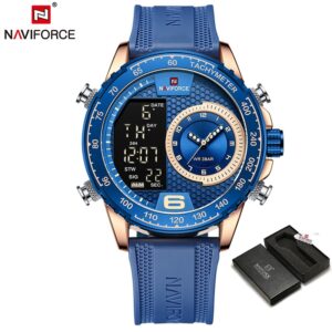 ساعة رياضية نافي فورس موديل NF9199T اللون الازرق